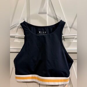 Wilo The Label Contour Bra Navy/Marigold Size L NWT